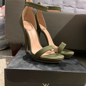 Army green heels